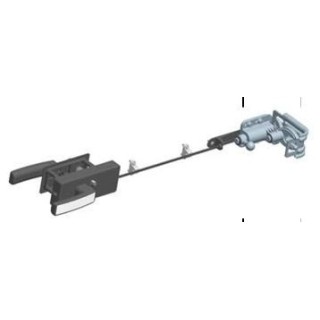 Accessoires Système de fermeture à penne Poignée + cylindre Alutech-Door Alutech