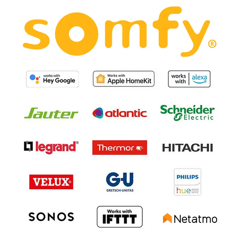 TaHoma switch est compatible avec plus de 300 gammes de produits….