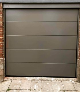 Porte avec imposte RAL7039